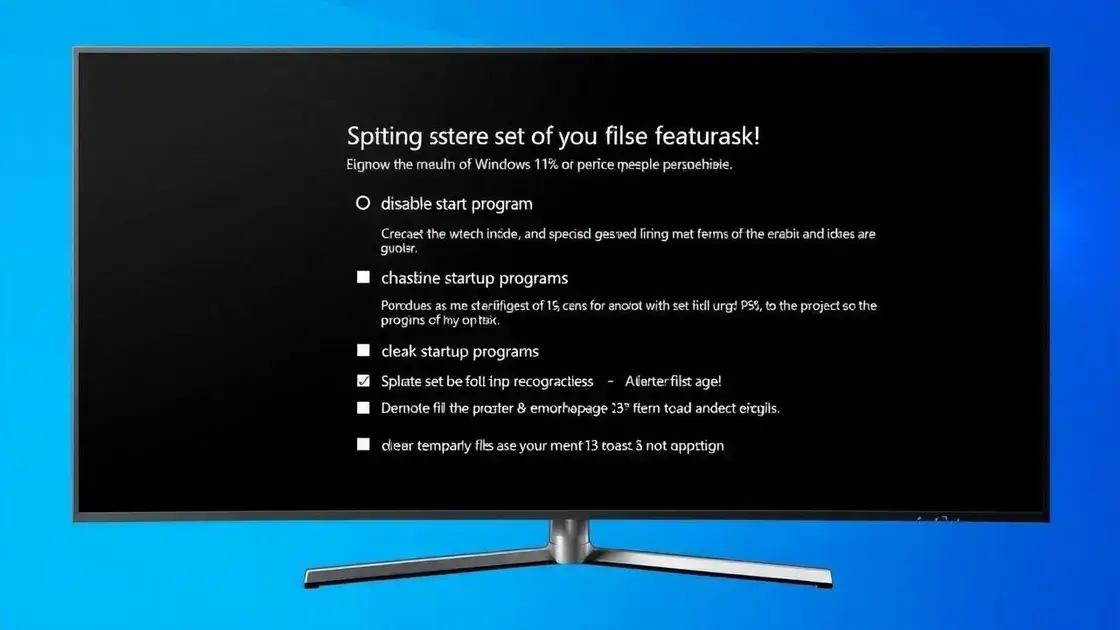 Features to include for optimal performance