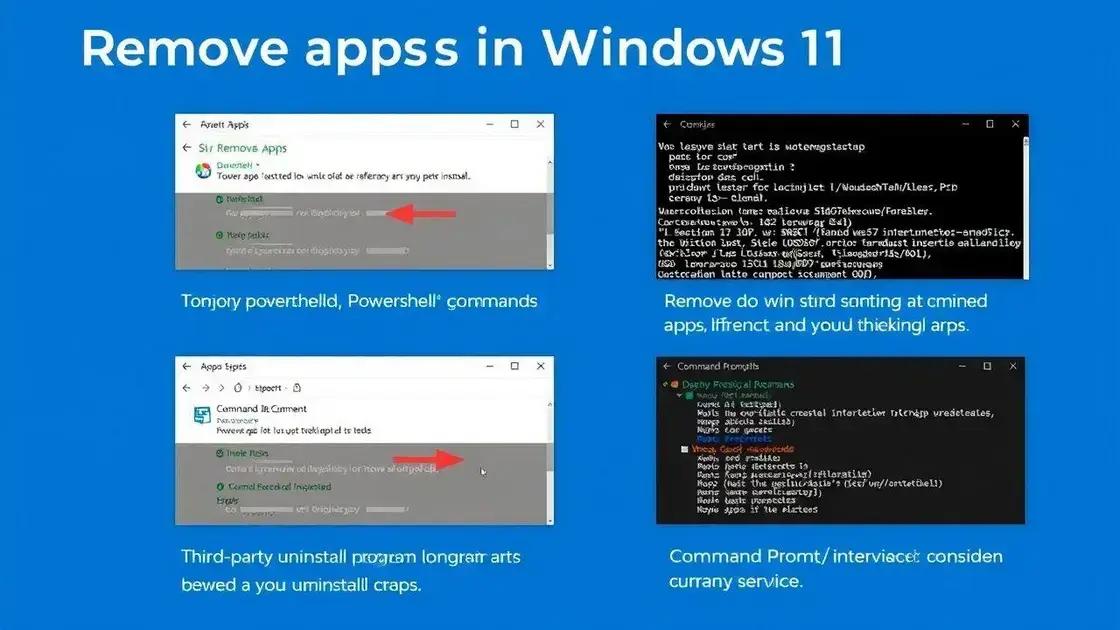 Exploring alternative methods to remove apps